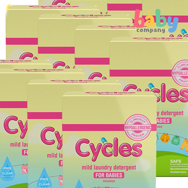 Cycles Mild Laundry Powder Detergent 1kg Buy 9, Get 3 Boxes FREE