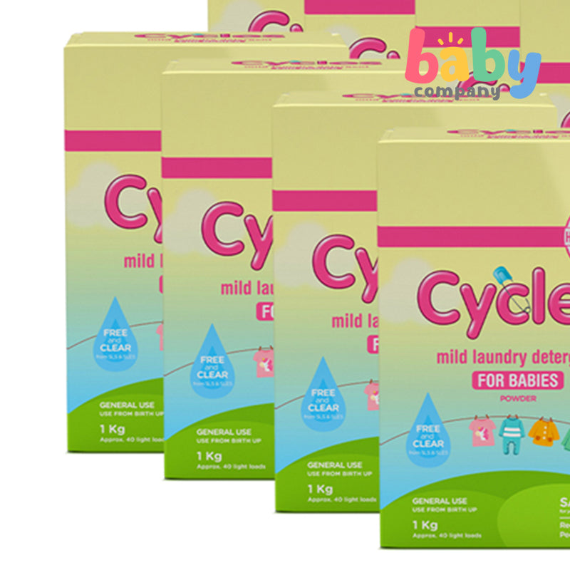 Cycles Mild Laundry Powder Detergent 1kg Buy 9, Get 3 Boxes FREE