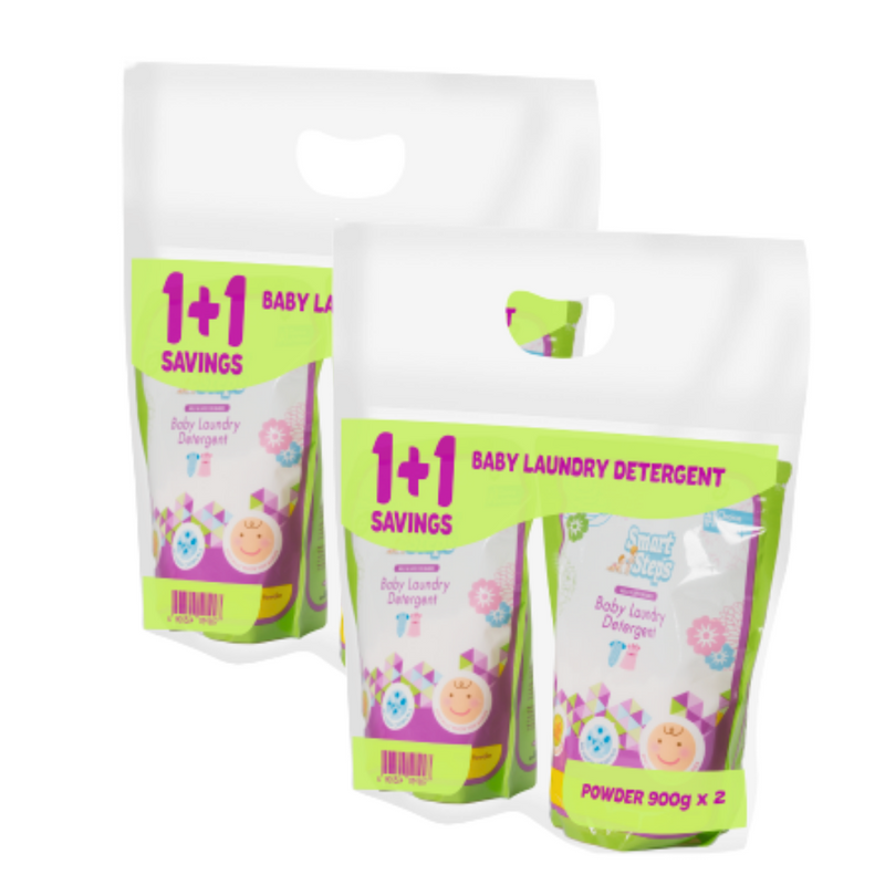 Smart Steps Baby Laundry Detergent Powder 900g - 2 x Buy 1 Take 1