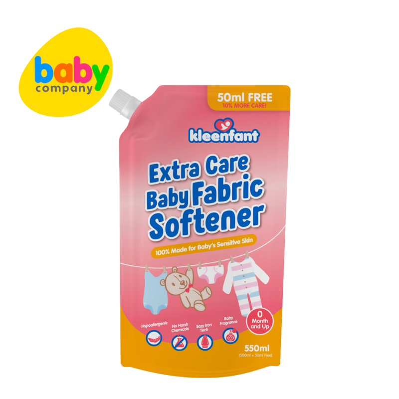 Kleenfant Extra Care Baby Fabric Softener - 550ml, Refill Pack