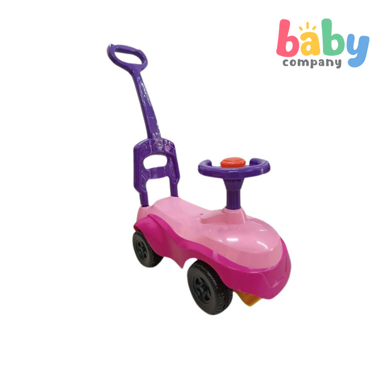 Wizkid Kiddie Ride-On with Handle - Pink