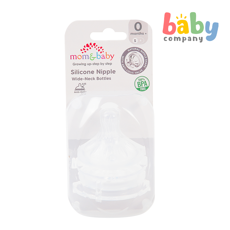 Mom & Baby Natural Silicone Nipple - Slow Flow