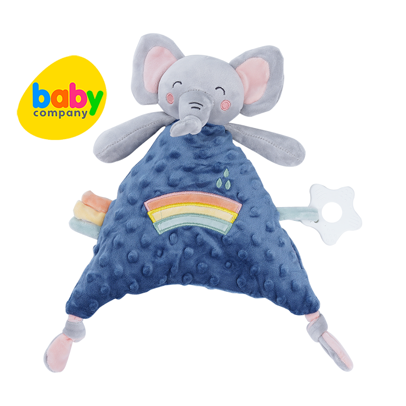 Baby Company Plush Taggies with Teether - Gray Elephant