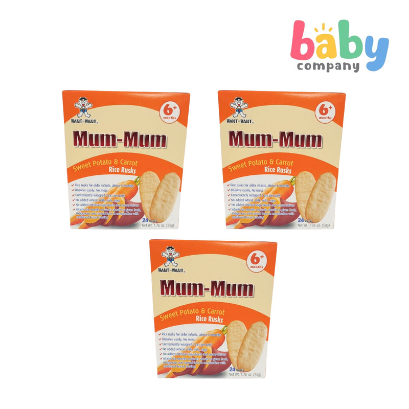 Mum-Mum Rice Rusks 50g Pack of 3