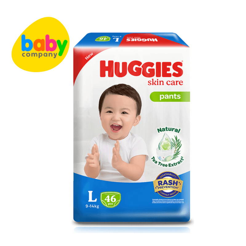 Huggies Dry Pants Skin Care Diaper Pants - Large, 46 pcs