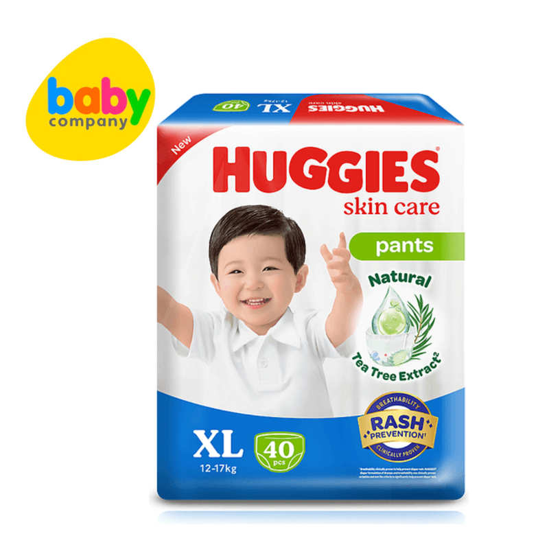 Huggies Dry Pants Skin Care Diaper Pants - XL, 40 pcs