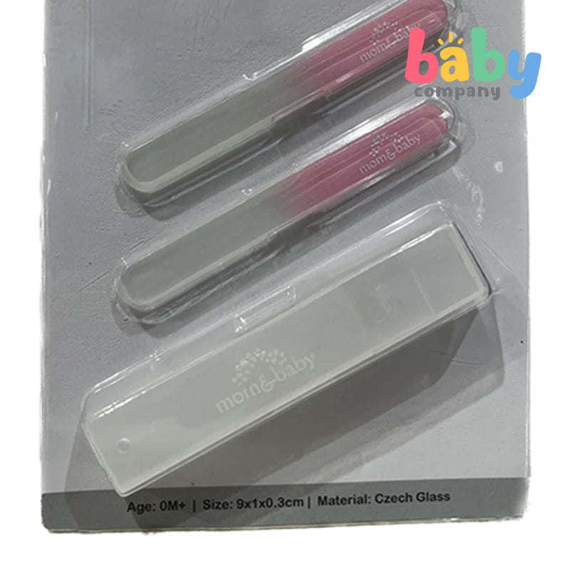 Mom & Baby 2-Pack Glass Nail File For Babies - Pink