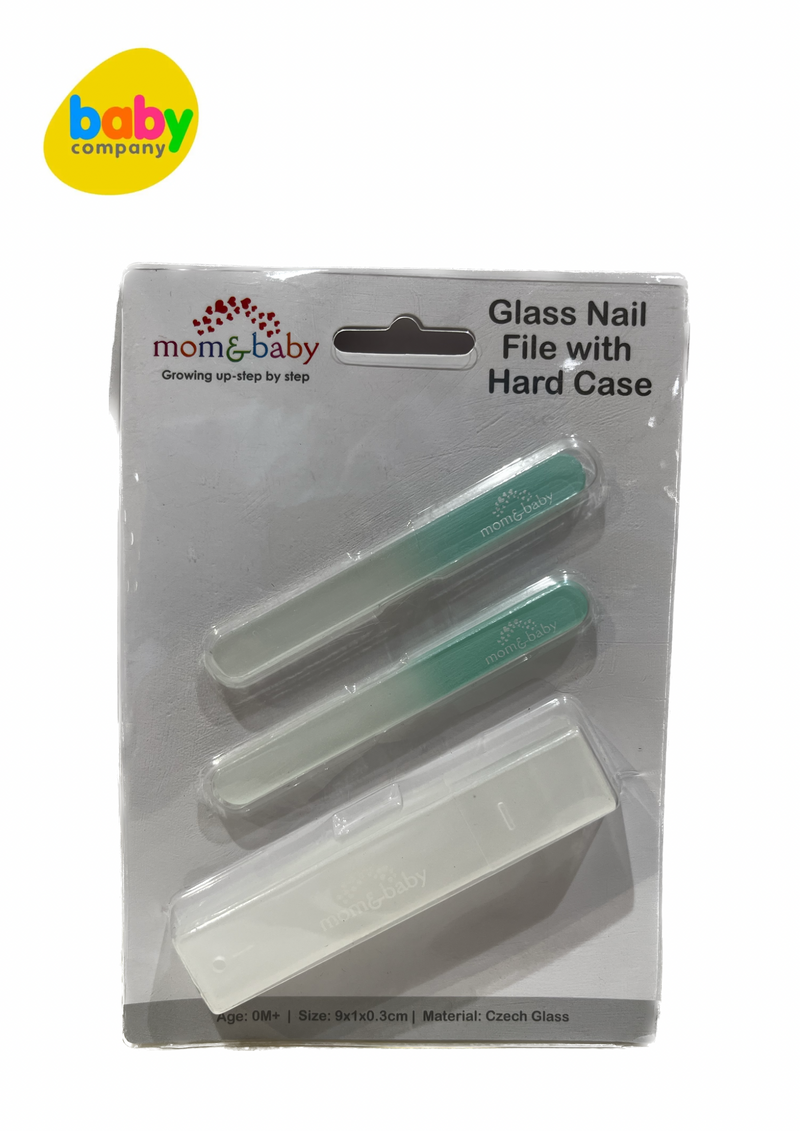 Mom & Baby 2-Pack Glass Nail File - Mint Green