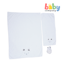 Bloom Coral 3-Piece Baby Bath Set - White Bear