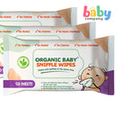 Organic Baby Wipes Sniffle Wipes, Pack of 3 - 50s per pack