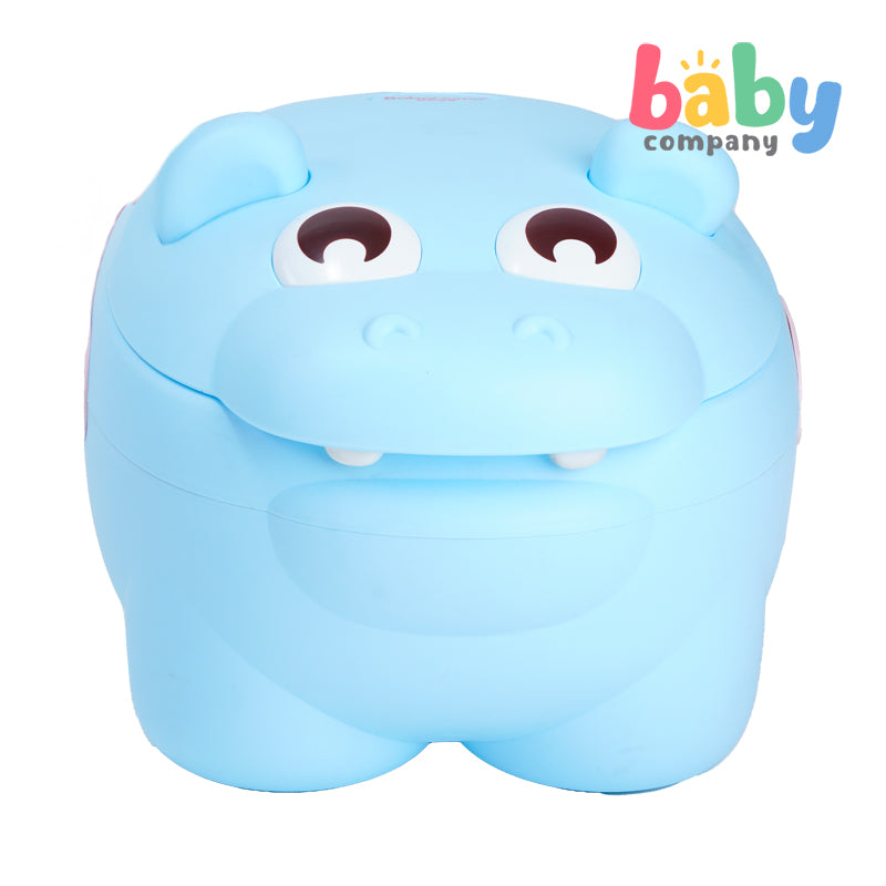 Mom & Baby Hippo Potty Trainer  - Blue