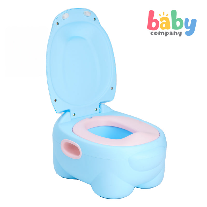 Mom & Baby Hippo Potty Trainer  - Blue