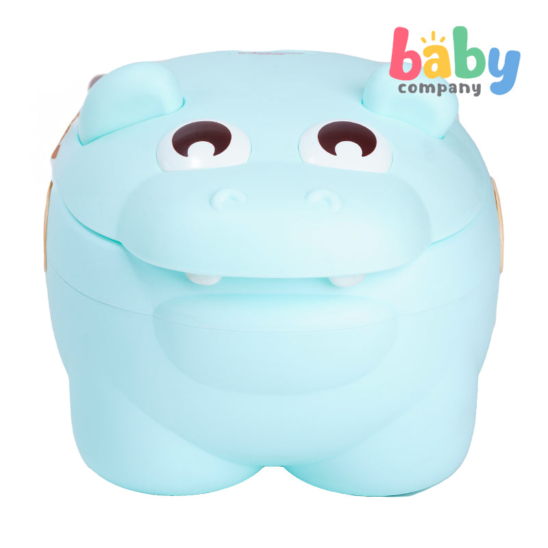 Mom & Baby Hippo Potty Trainer  - Green