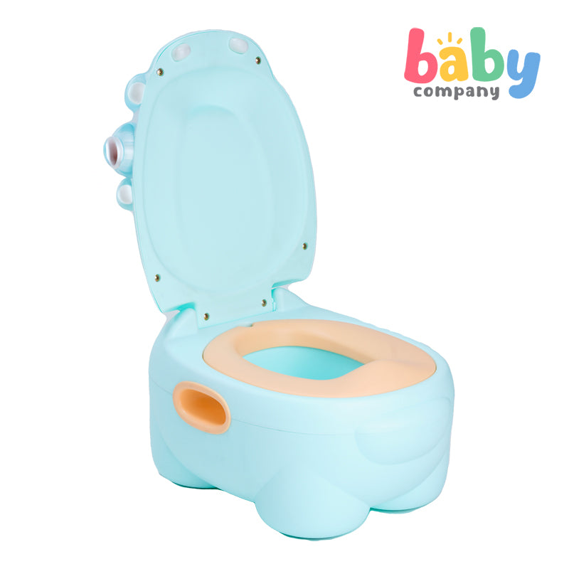 Mom & Baby Hippo Potty Trainer  - Green