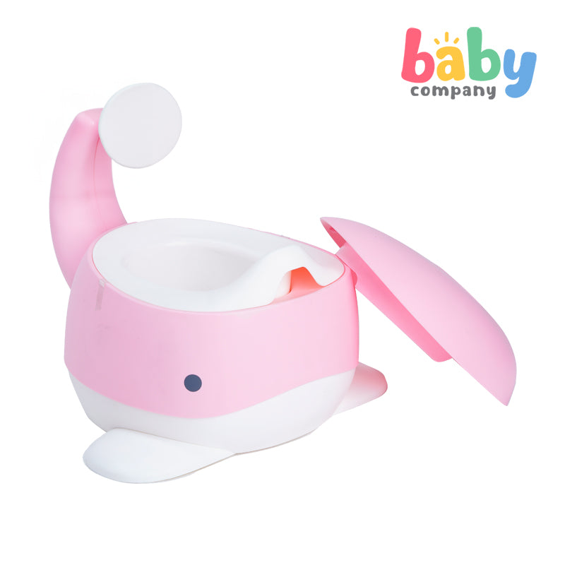 Mom & Baby Whale Potty Trainer - Pink