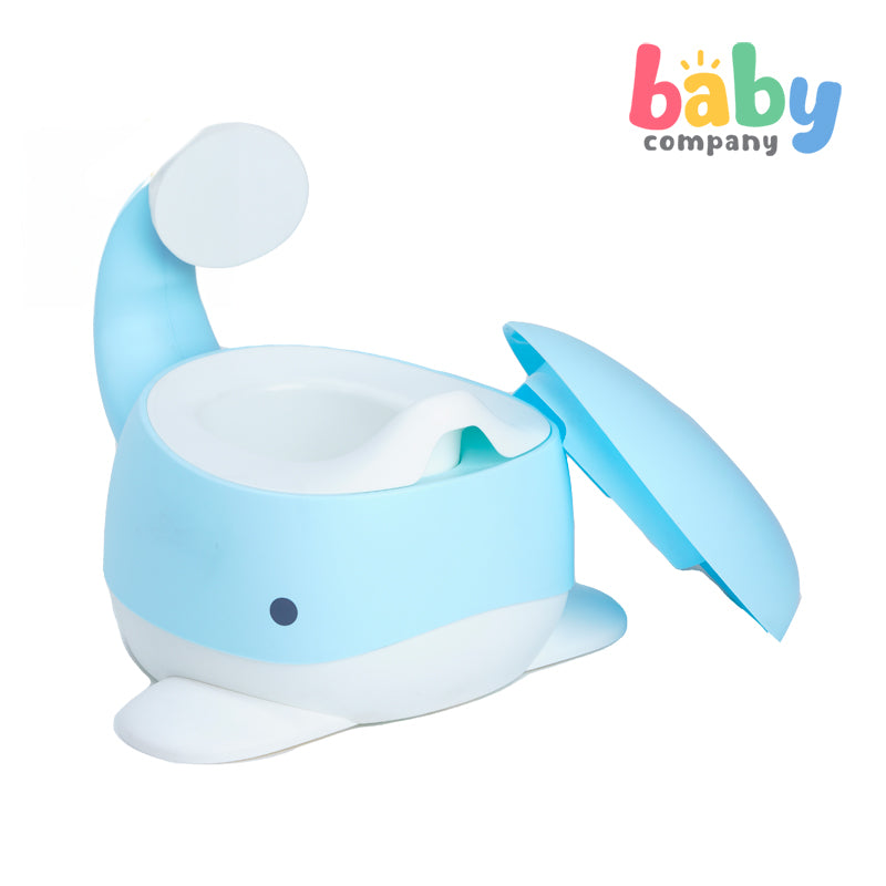 Mom & Baby Whale Potty Trainer - Blue