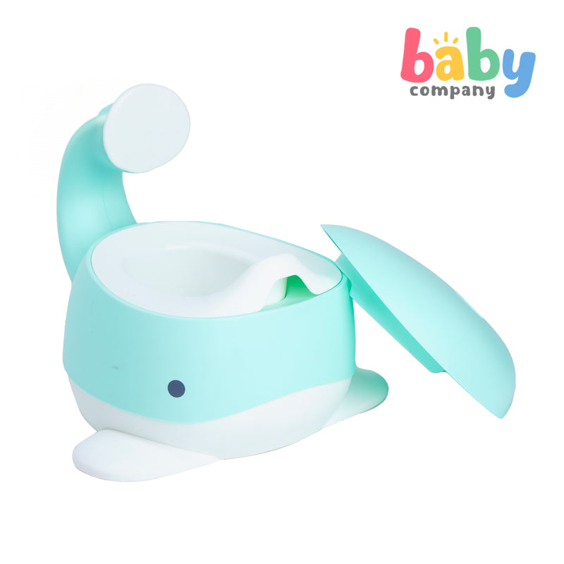 Mom & Baby Whale Potty Trainer - Green