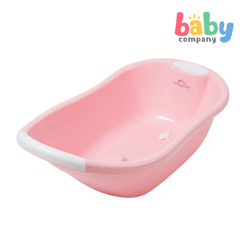 Mom & Baby Bath Tub with Drainer - Pink