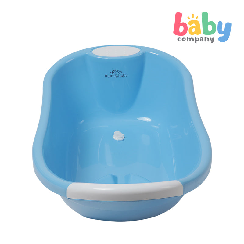 Mom & Baby Bath Tub with Drainer - Blue