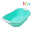 Mom & Baby Bath Tub with Drainer - Green