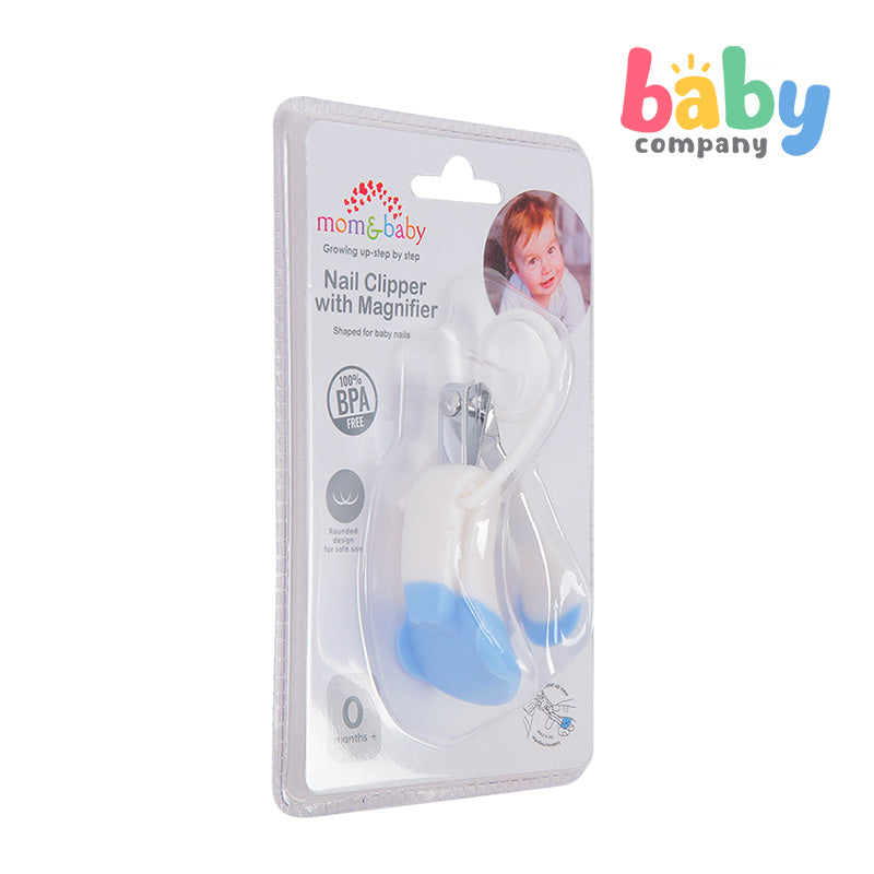 Mom & Baby Nail Clipper with Magnifier - Blue