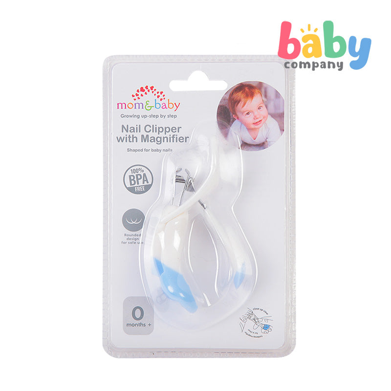 Mom & Baby Nail Clipper with Magnifier - Blue