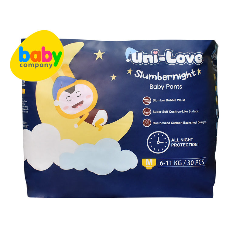 Uni-Love Slumbernight Baby Diaper Pants - Medium, 30 Pads  (GBF)