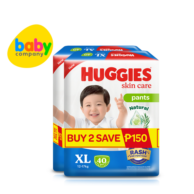 Huggies Skin Care Diaper Pants - XL, 40 pcs x 2 packs