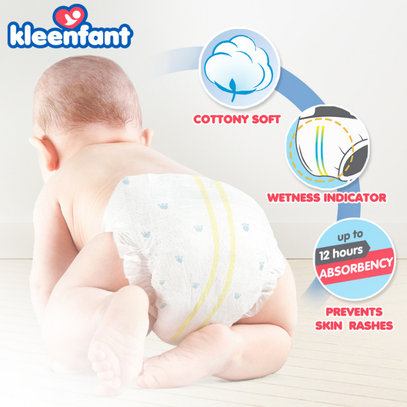 Kleenfant Diaper Pants - XL, 30 Pads + FREE 3 Packs of Baby Scent Wipes Bundle