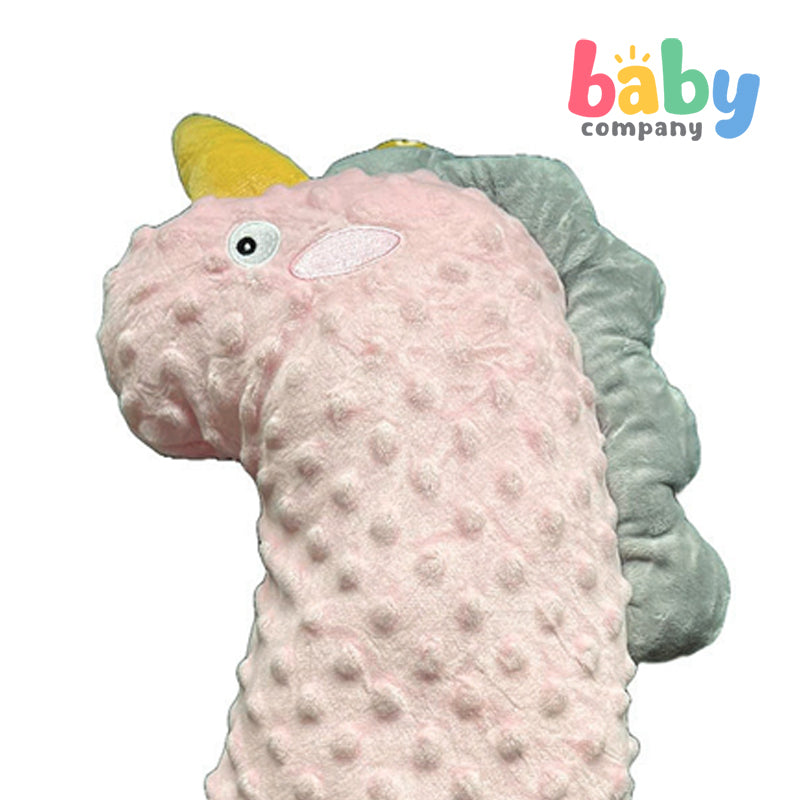 Baby Company Pompom Bolster Pillow - Pink Unicorn