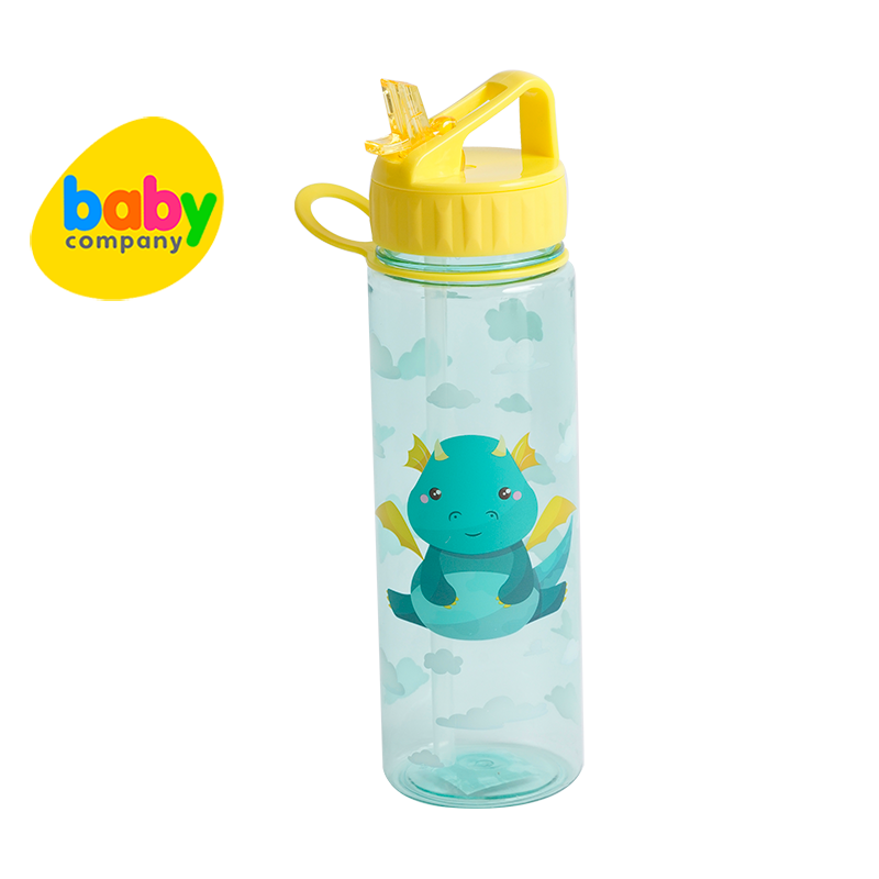 Baby Company Gigglies 700ml Tumbler With Flip Straw New Design - Dragon