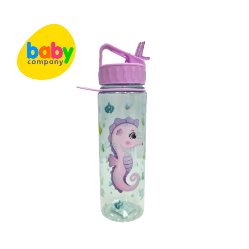 Baby Company Gigglies 700ml Tumbler With Flip Straw New Design - Seahorse