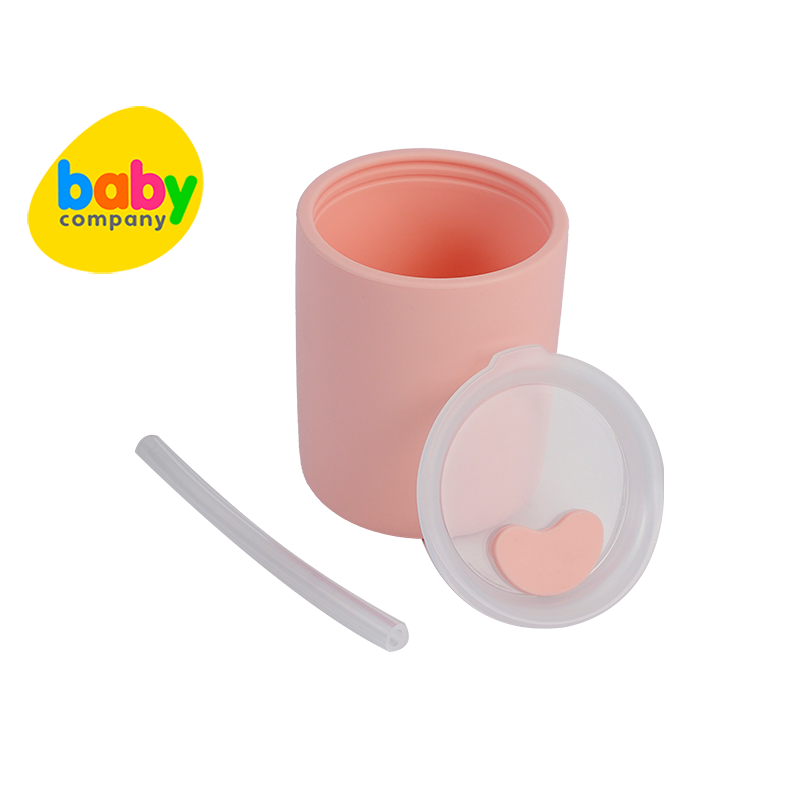Mom & Baby Silicone Cup - Peach