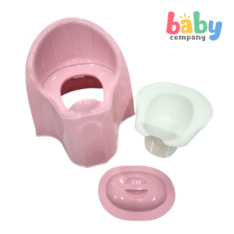 Mom & Baby Classic Potty with Lid - Pink