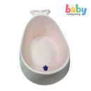 Mom & Baby Whale Bath Tub with Drainer - Pink