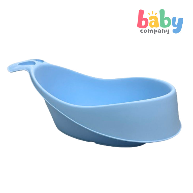 Mom & Baby Whale Bath Tub with Drainer - Blue