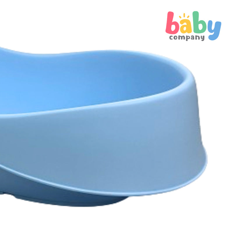 Mom & Baby Whale Bath Tub with Drainer - Blue