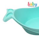 Mom & Baby Whale Bath Tub with Drainer - Green