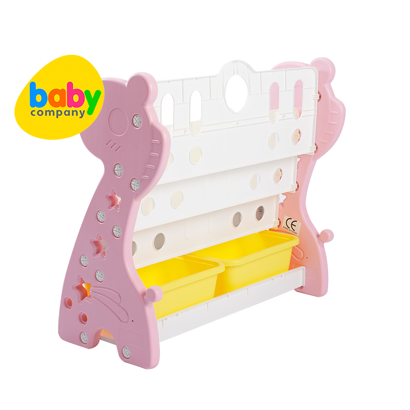 Baby Company Storage Bookshelf & Bin - Pink