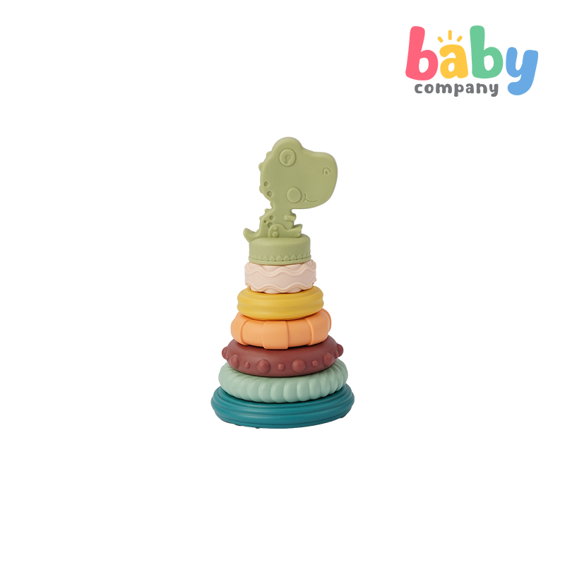 Playsmart Silicone Stacking Toy - Dino