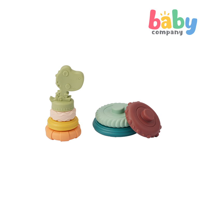 Playsmart Silicone Stacking Toy - Dino