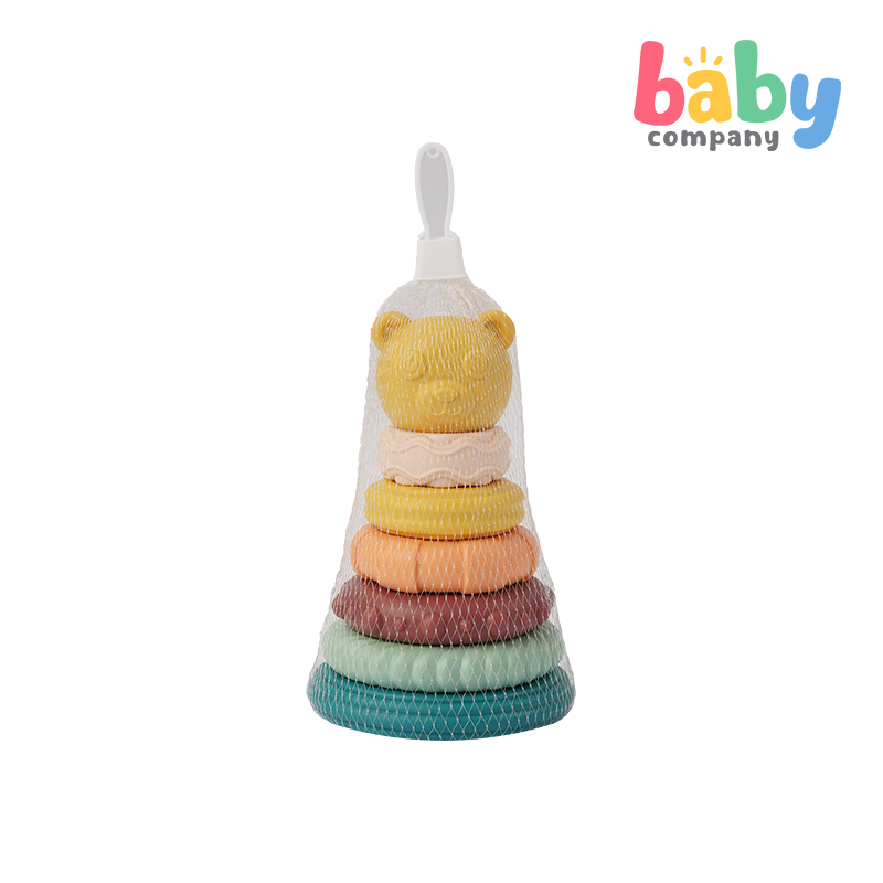 Playsmart Silicone Stacking Toy - Bear