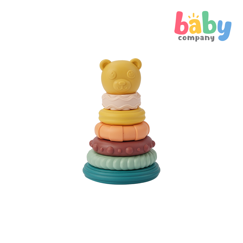 Playsmart Silicone Stacking Toy - Bear