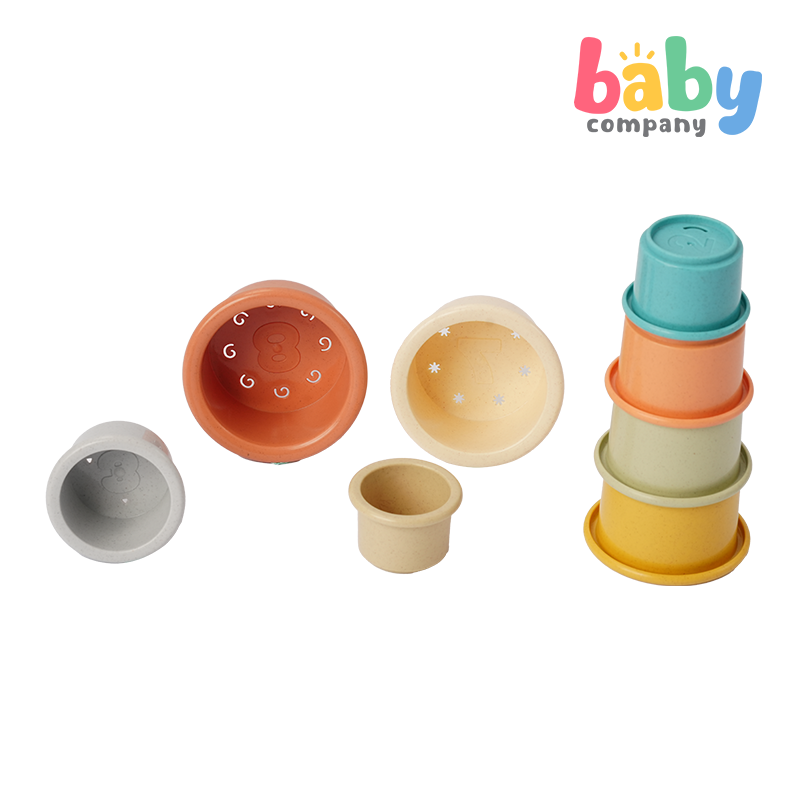 Playsmart 8pc Stacking Cups - Colorful