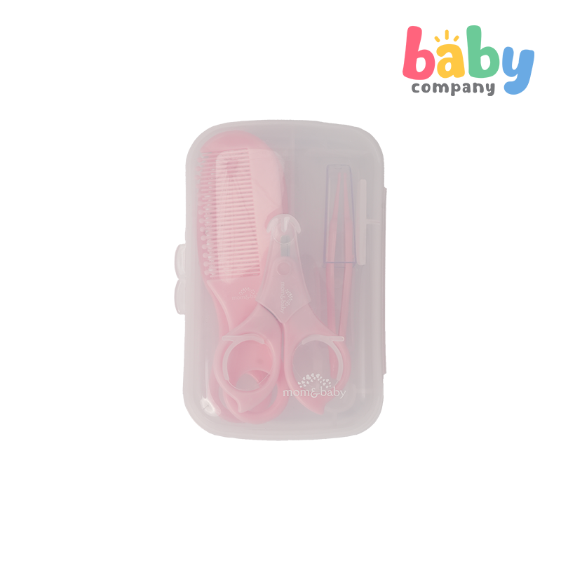 Mom & Baby 4pc Brush and Comb Set - Pink