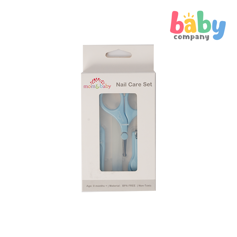 Mom & Baby 4pc Nail Care Set - Blue