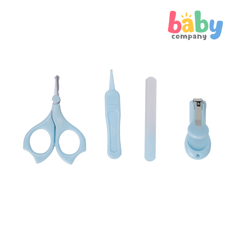 Mom & Baby 4pc Nail Care Set - Blue