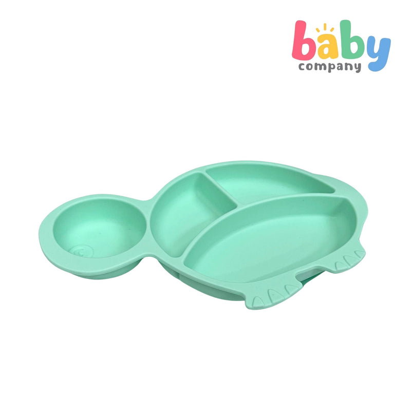 Mom & Baby Silicone Plate - Turtle, Turqoise