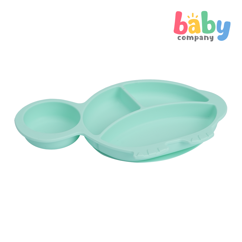 Mom & Baby Silicone Plate - Turtle, Turqoise