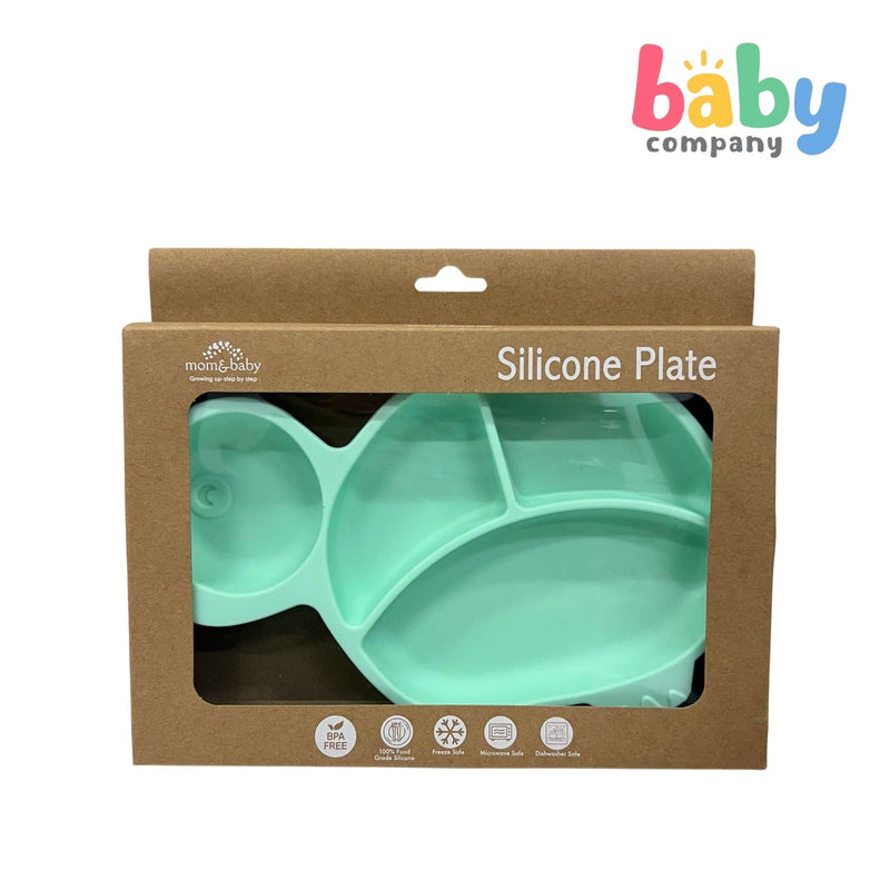 Mom & Baby Silicone Plate - Turtle, Turqoise